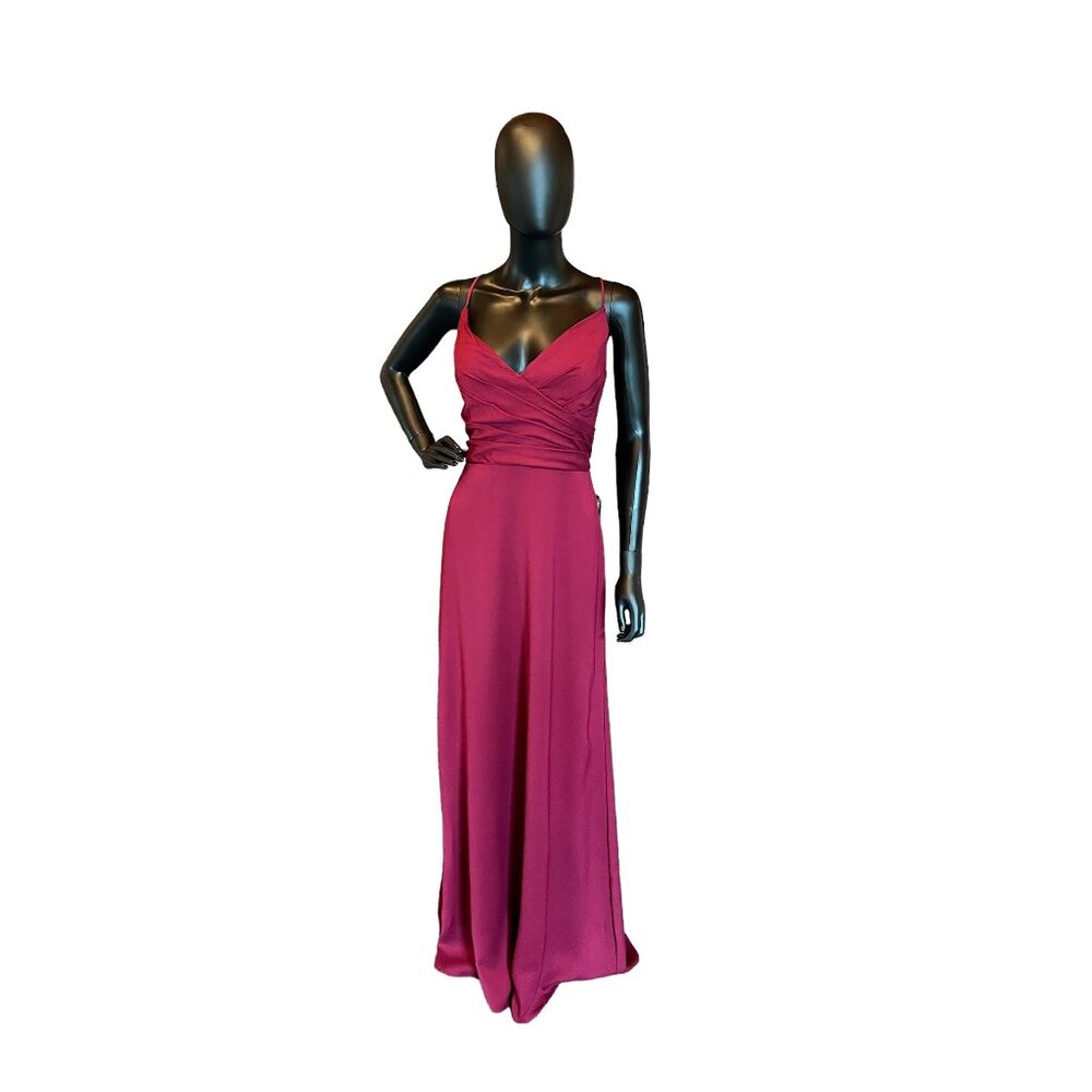 NWOT - Hayley Paige Burgundy Chiffon